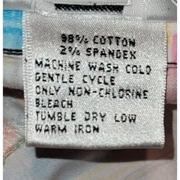 Talbot's Watercolor Stretch Colorful Pencil Skirt Size 10 - Picture 9 of 9